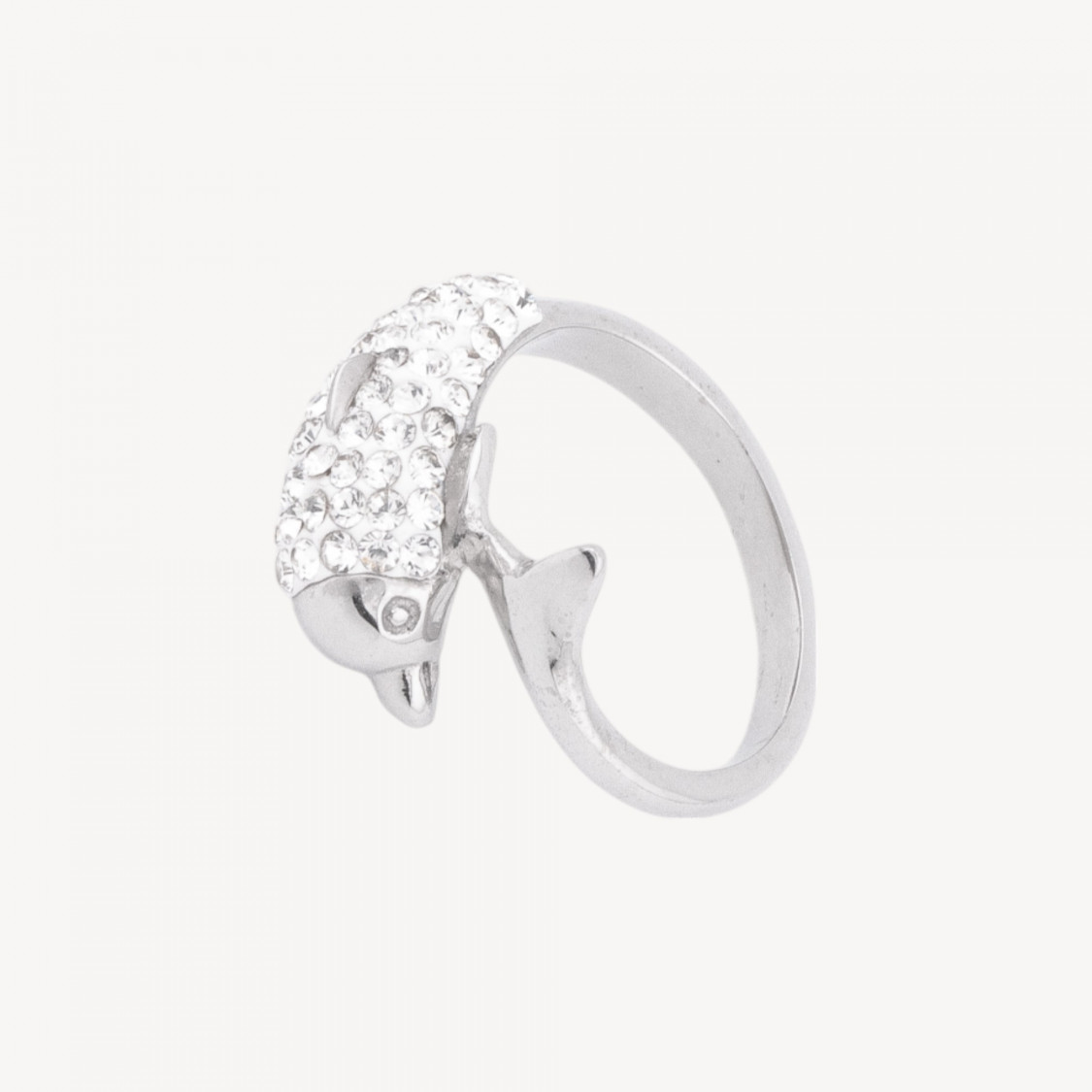 Anello In Acciaio Collezione Zaira Con Zirconi MOD.8 Misura 7-ANELLI BIJOUX | Worldofjewel.com
