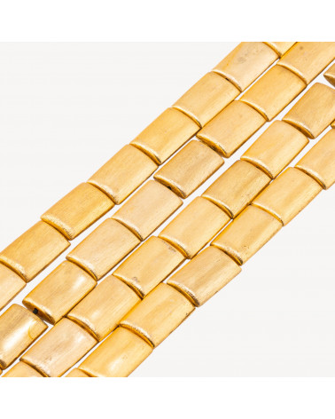 Perline Di Bronzo Spazzolato Dorato Rettangolo 15x20mm-PERLES DORÉES | Worldofjewel.com