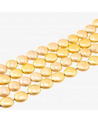 Perline Di Bronzo Spazzolato Dorato Tondo 16mm-PERLES DORÉES | Worldofjewel.com