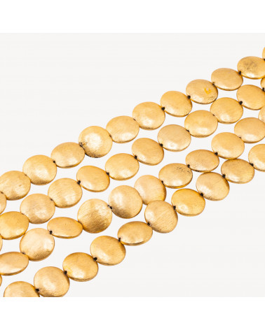 Perline Di Bronzo Spazzolato Dorato Tondo 18mm-PERLES DORÉES | Worldofjewel.com