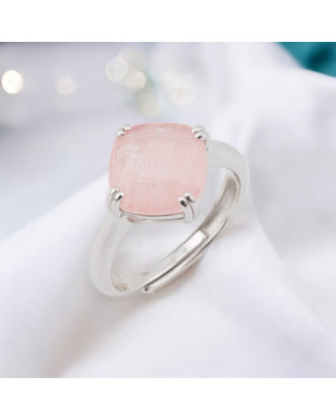 Anello Di Argento 925 Con Zirconi E Pietre Incastonate Rombo Rodiato Rosa-ANELLI DI ARGENTO 925 | Worldofjewel.com
