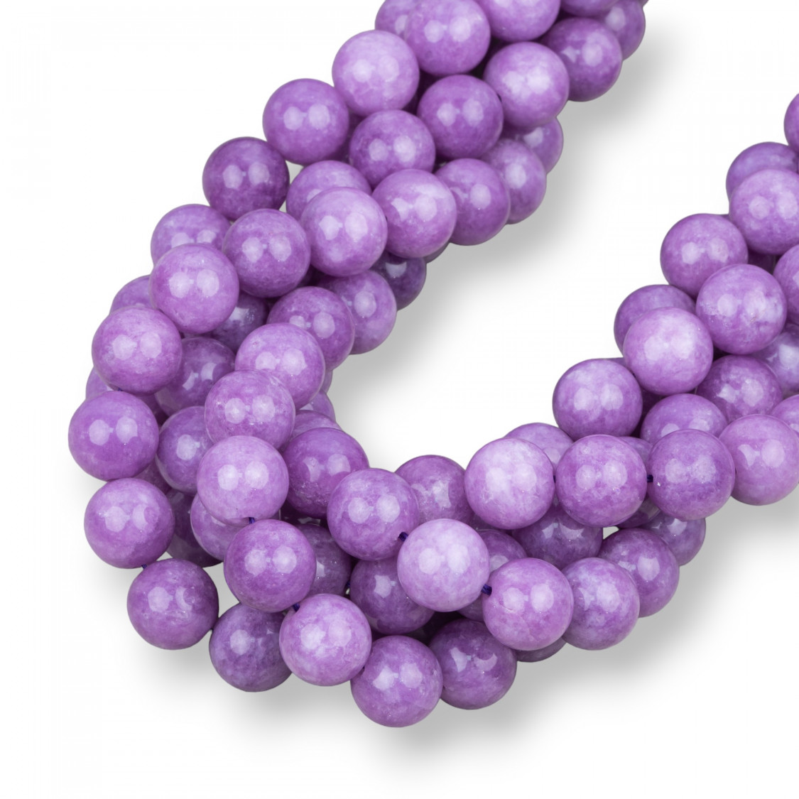 Giada Viola Lavanda Kunzite Tondo Liscio 14mm-JADE VIOLET | Worldofjewel.com