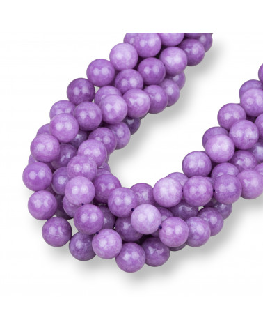 Giada Viola Lavanda Kunzite Tondo Liscio 14mm-JADE VIOLET | Worldofjewel.com