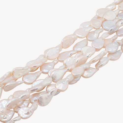 Baroque River Pearls Flat Drops (YGG) Λευκό 20-25γρ
