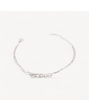 Bracciale In Argento 925 Con Zirconi Maglia MOD1540-BRACCIALI DI ARGENTO 925 | Worldofjewel.com