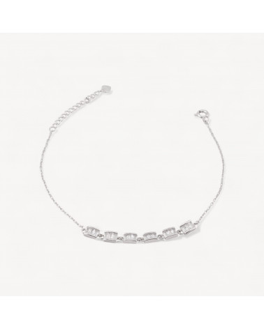 Bracciale In Argento 925 Con Zirconi MOD1563 Rodiato-BRACCIALI DI ARGENTO 925 | Worldofjewel.com