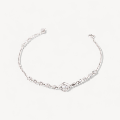 Bracelet en argent 925 avec zircon en forme de trèfle à quatre feuilles MOD1541