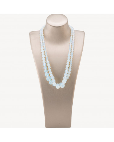 Collana Di Pietre Dure a Gradazione 6-14mm 2pz Opale Sintetico-COLLIER PIERRES DURES | Worldofjewel.com