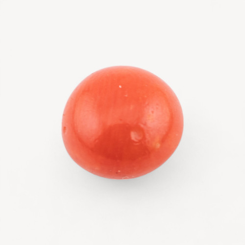 Cabochon de corail rouge italien naturel de qualité supérieure, 7 mm, 1 pièce