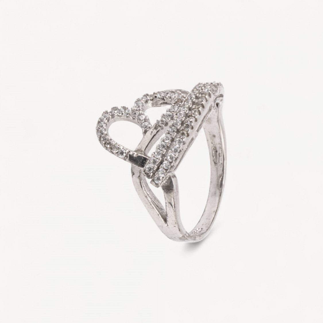 Anello Gioiello In Argento 925 Con Zirconi MOD.2742 15x20mm-ANELLI DI ARGENTO 925 | Worldofjewel.com