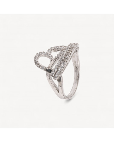 Anello Gioiello In Argento 925 Con Zirconi MOD.2742 15x20mm-ANELLI DI ARGENTO 925 | Worldofjewel.com