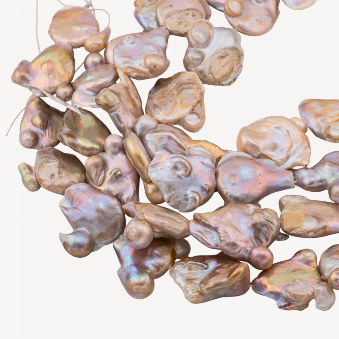 Perlas de río barrocas de baja calidad-LÍNEA ECONÓMICA DE PERLAS DE RÍO BARROCAS | Worldofjewel.com