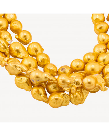 Perle Di Fiume Barocche Linea Economica Irregolare MOD.2277 Dorate-LÍNEA ECONÓMICA PERLAS IRREGULARES | Worldofjewel.com