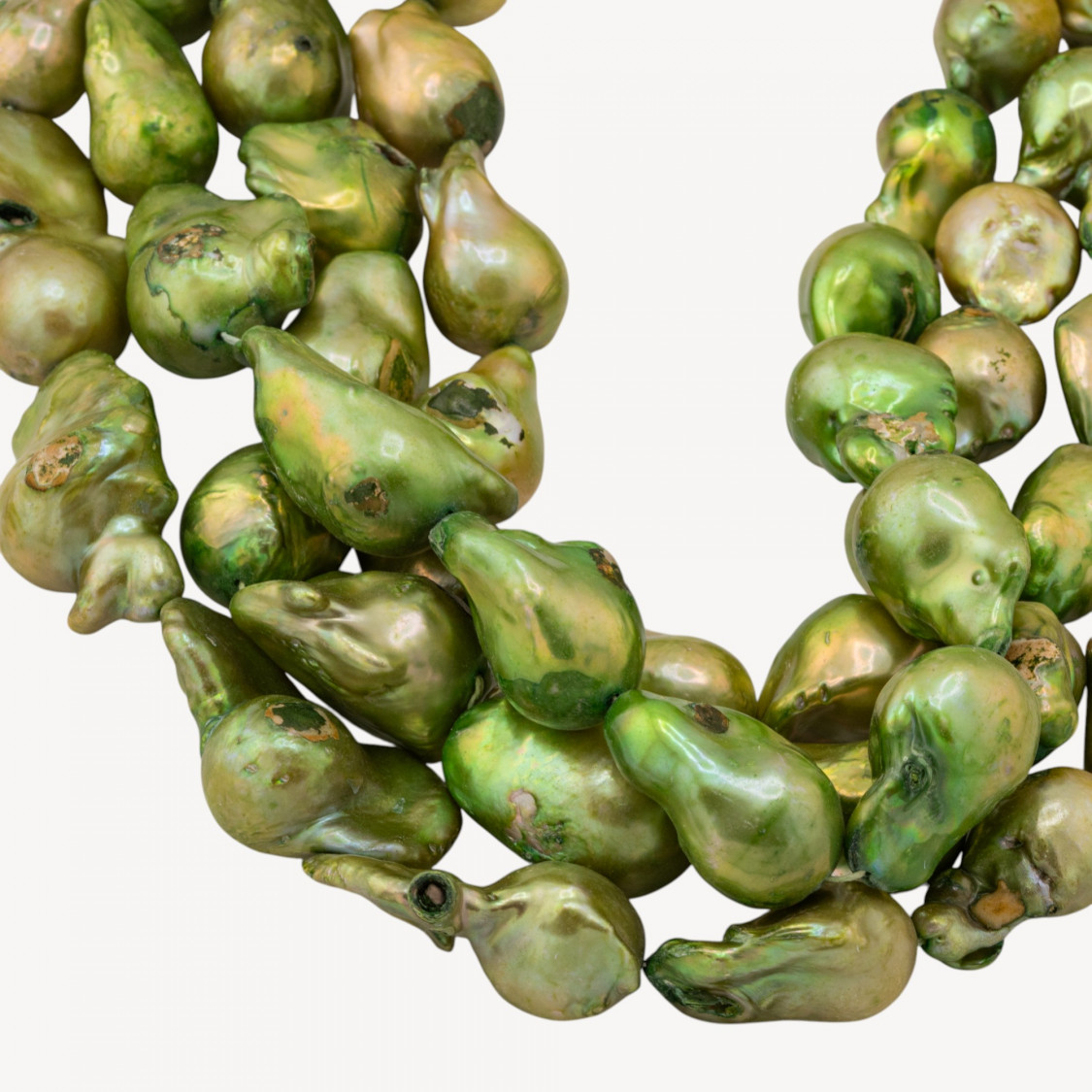 Baroque River Pearls Economic Line Irregular MOD.2277 Πράσινο-ΑΝΑΚΑΝΟΝΙΣΤΗ ΟΙΚΟΝΟΜΙΚΗ ΓΡΑΜΜΗ ΜΑΡΓΑΡΙΤΑΡΙΩΝ | Worldofjewel.com