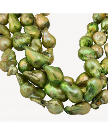 Perle Di Fiume Barocche Linea Economica Irregolare MOD.2277 Verde-LÍNEA ECONÓMICA PERLAS IRREGULARES | Worldofjewel.com