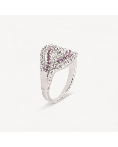 Anello Gioiello In Argento 925 Con Zirconi MOD.2742 3,8x9,6mm-ANELLI DI ARGENTO 925 | Worldofjewel.com