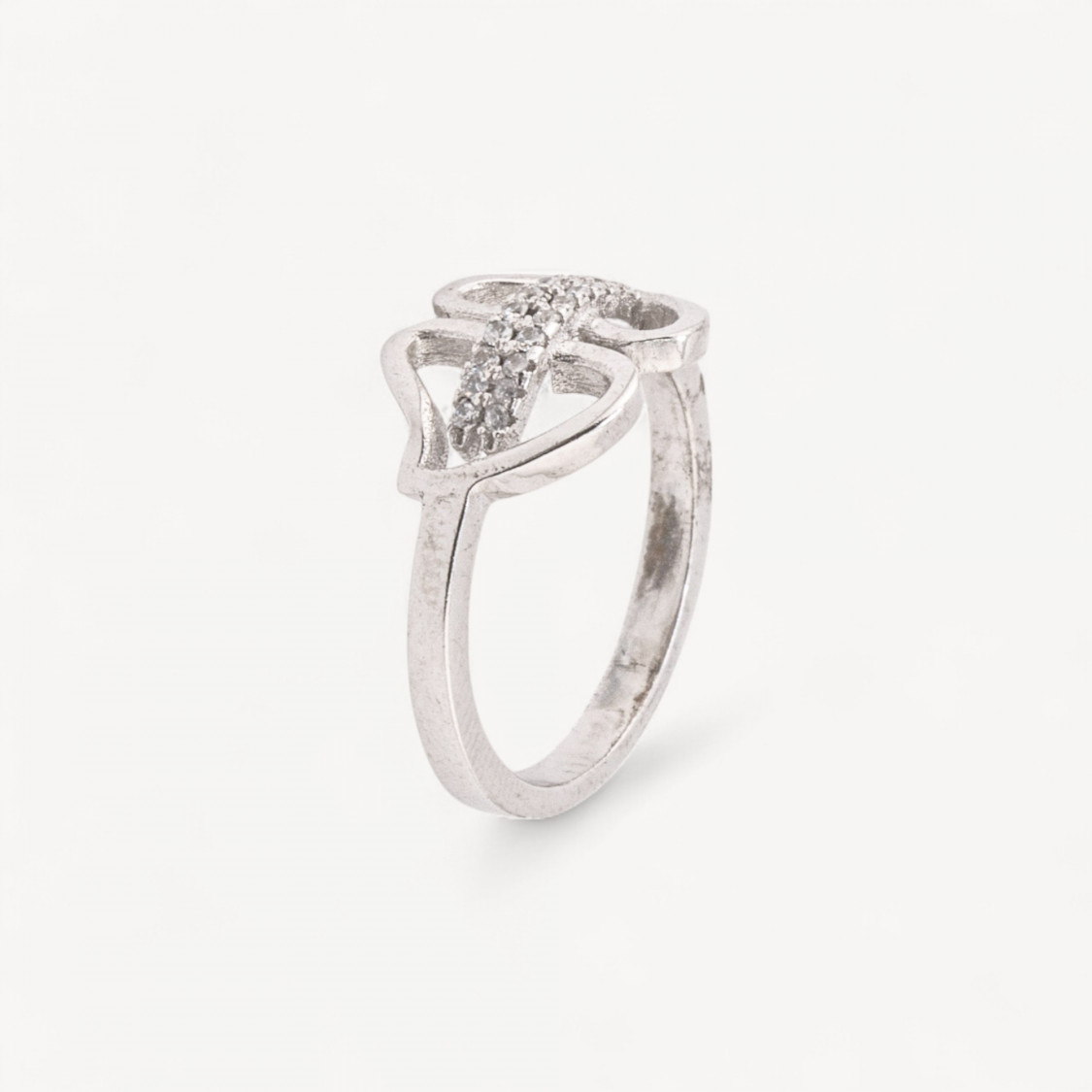 Schmuckring aus 925er Sterlingsilber mit Zirkonia, Modell 2742, 1,2 x 10,4 mm-RINGE AUS 925 SILBER | Worldofjewel.com