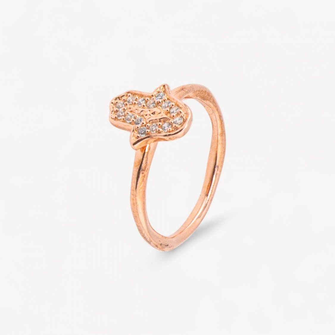Anello Gioiello In Argento 925 Con Zirconi MOD.2742 10,3mm Oro Rosa-BAGUES EN ARGENT 925 | Worldofjewel.com