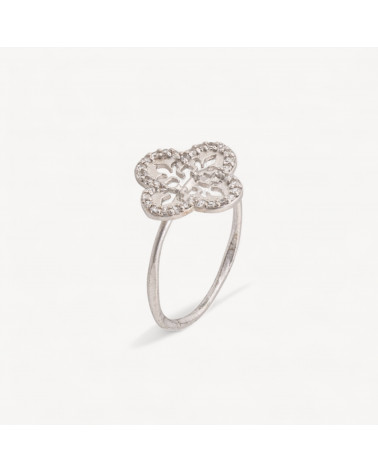Anello Gioiello In Argento 925 Con Zirconi MOD.2742 14,5mm-BAGUES EN ARGENT 925 | Worldofjewel.com