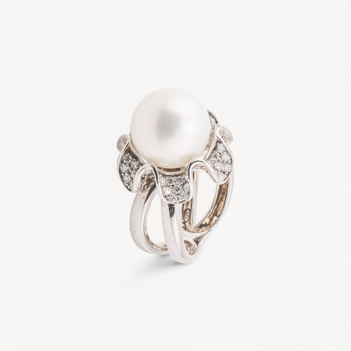 Anello Gioiello In Argento 925 Con Zirconi MOD.2742 16mm-BAGUES EN ARGENT 925 | Worldofjewel.com