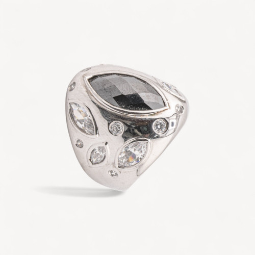 925 Silver Jewel Ring with Zirconia MOD.2742 24x21mm