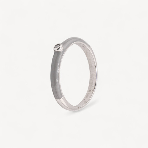 Anello Gioiello In Argento 925 Con Zirconi MOD.2742 3mm-ANELLI DI ARGENTO 925 | Worldofjewel.com