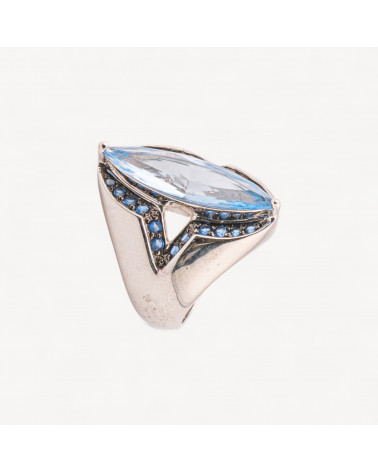 Anello Gioiello In Argento 925 Con Zirconi MOD.2742 24,7x22,2mm-ANELLI DI ARGENTO 925 | Worldofjewel.com