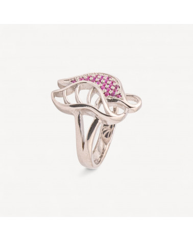 Anello Gioiello In Argento 925 Con Zirconi MOD.2742 9,4x12mm-ANILLOS DE PLATA 925 | Worldofjewel.com