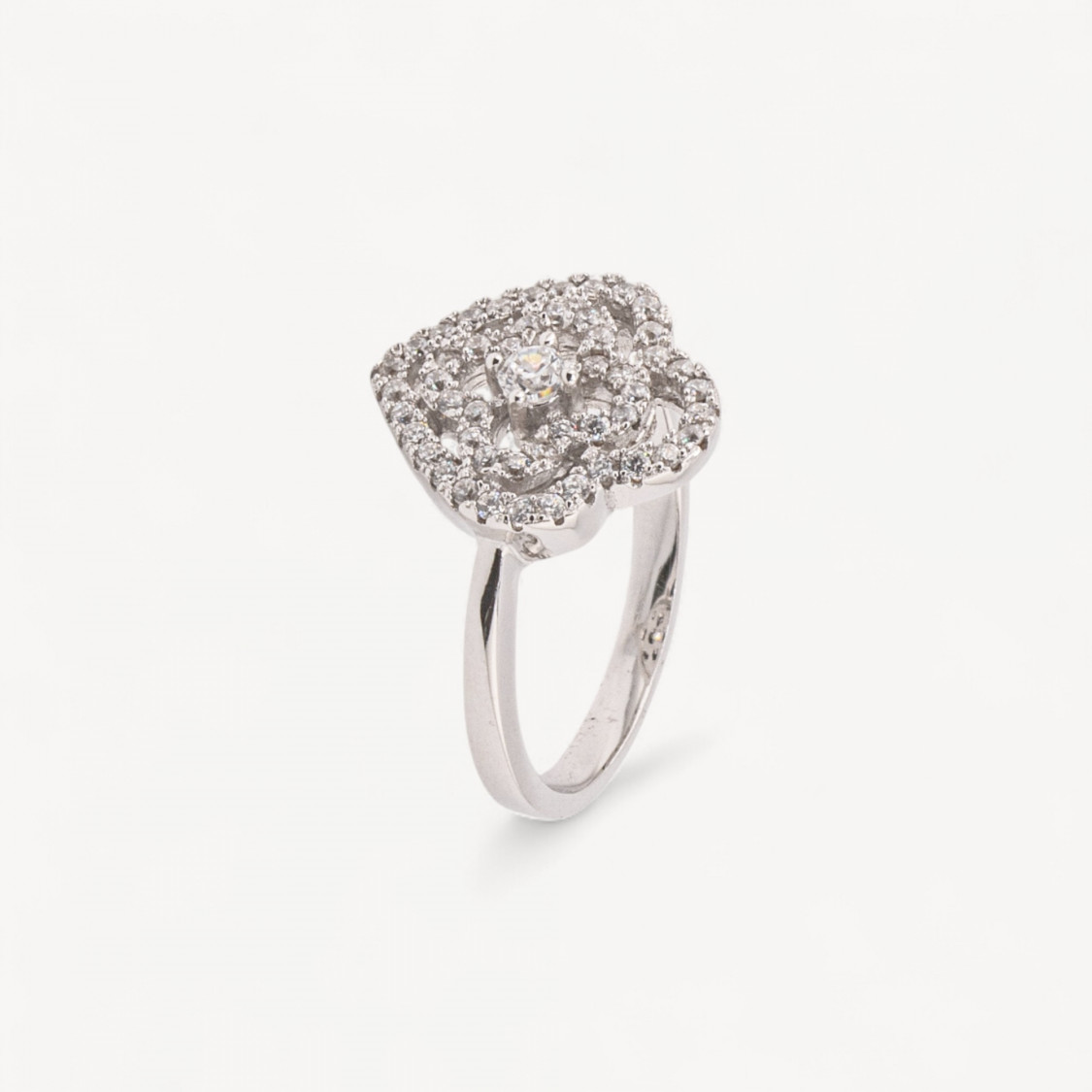 Anello Gioiello In Argento 925 Con Zirconi MOD.2742 14,7mm-ANELLI DI ARGENTO 925 | Worldofjewel.com