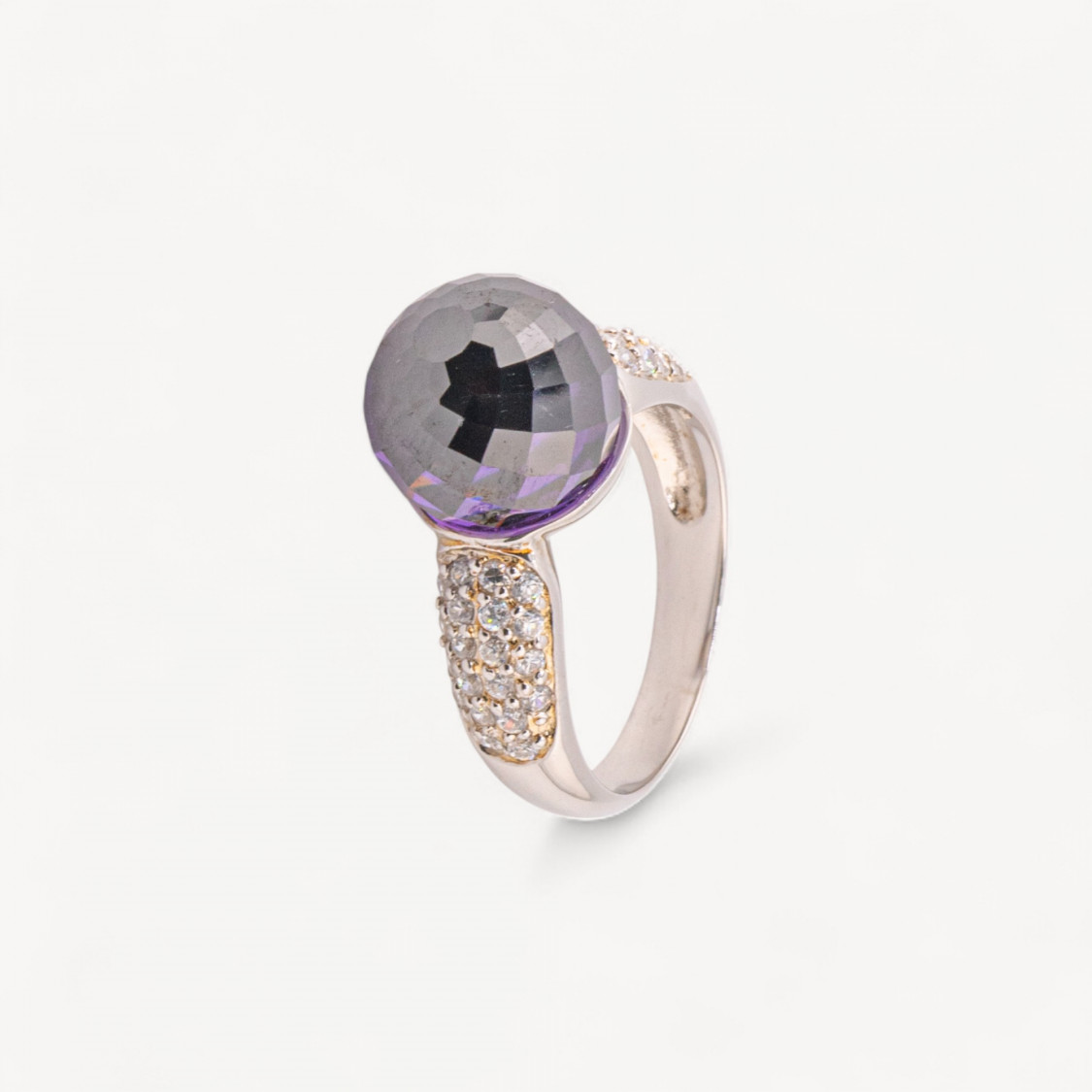 Anello Gioiello In Argento 925 Con Zirconi MOD.2742 9,4x12mm-ANILLOS DE PLATA 925 | Worldofjewel.com