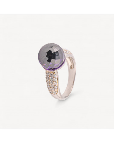Anello Gioiello In Argento 925 Con Zirconi MOD.2742 9,4x12mm-ANILLOS DE PLATA 925 | Worldofjewel.com