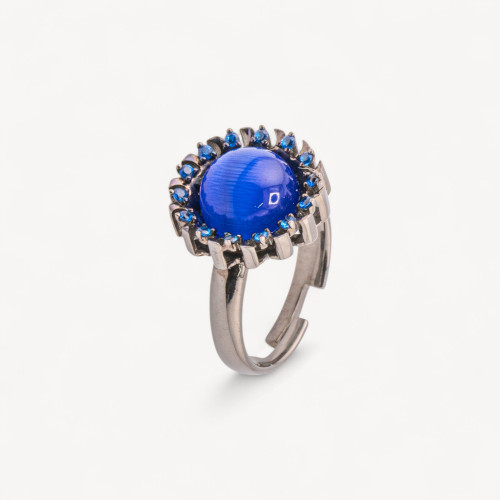 Anello Gioiello In Argento 925 Con Zirconi MOD.2742 9,4x12mm-ANILLOS DE PLATA 925 | Worldofjewel.com