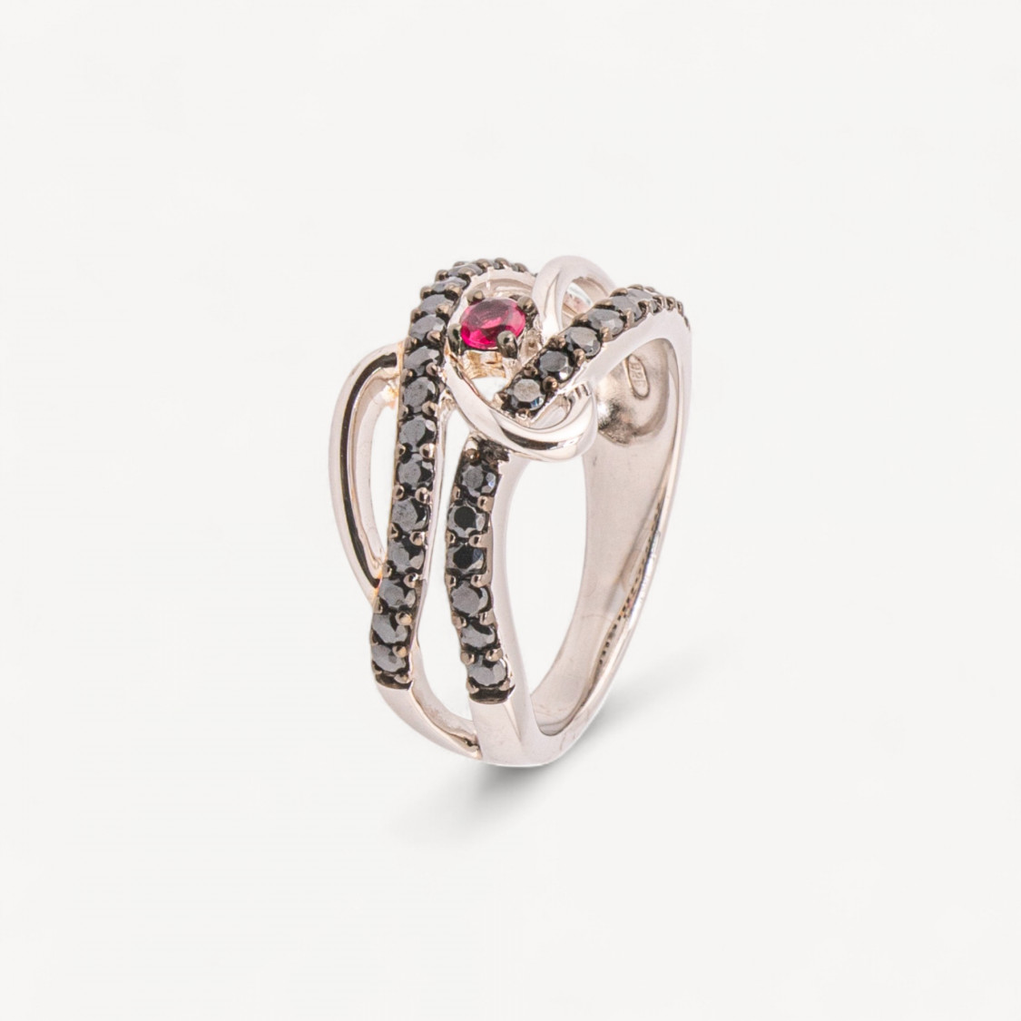 Anello Gioiello In Argento 925 Con Zirconi MOD.2742 12,2x23mm-ANELLI DI ARGENTO 925 | Worldofjewel.com