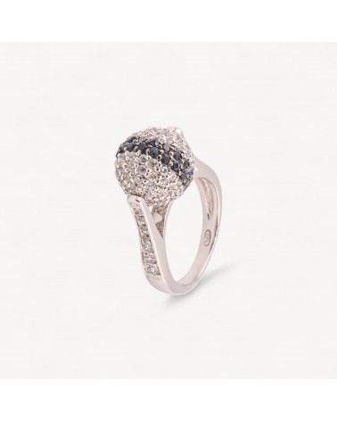 Anello Gioiello In Argento 925 Con Zirconi MOD.2742 12x20,4mm-ANELLI DI ARGENTO 925 | Worldofjewel.com