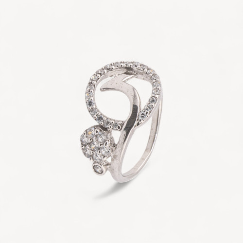 Bague en argent 925 avec zircone MOD.2742 12,2 x 19 mm