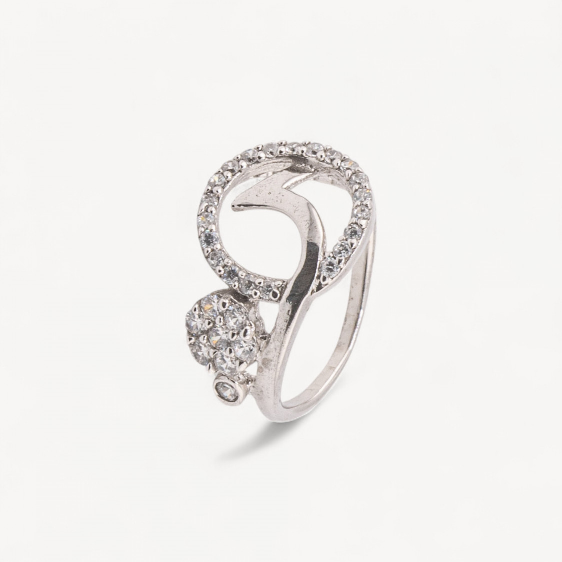 Anello Gioiello In Argento 925 Con Zirconi MOD.2742 12,2x19mm-RINGE AUS 925 SILBER | Worldofjewel.com