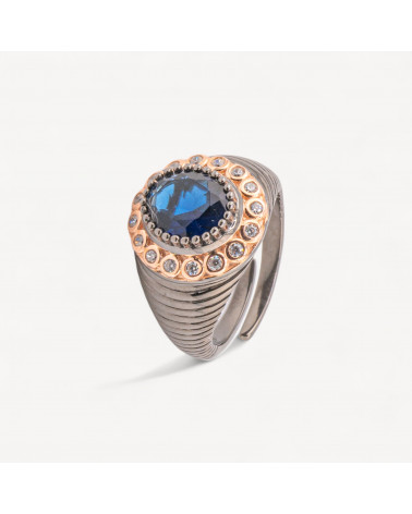 Anello Gioiello In Argento 925 Con Zirconi MOD.2742 16,3x22,7mm-ANELLI DI ARGENTO 925 | Worldofjewel.com