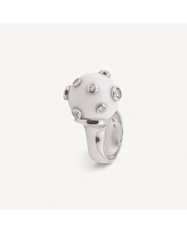 Anello Gioiello In Argento 925 Con Zirconi MOD.2742 21x20,3mm-RINGE AUS 925 SILBER | Worldofjewel.com