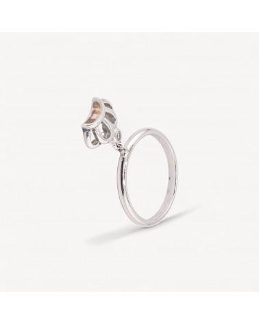 Anello Gioiello In Argento 925 Con Zirconi con Pendente Corona MOD.2742 20,6mm-ANELLI DI ARGENTO 925 | Worldofjewel.com