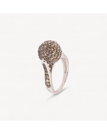 Anello Gioiello In Argento 925 Con Zirconi Neri MOD.2742 11,6mm-ANELLI DI ARGENTO 925 | Worldofjewel.com