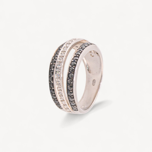 Anello Gioiello In Argento 925 Con Zirconi MOD.2742 8,5mm-ANELLI DI ARGENTO 925 | Worldofjewel.com