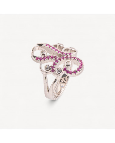 Anello Gioiello In Argento 925 Con Zirconi MOD.2742 9,4x12mm-ANILLOS DE PLATA 925 | Worldofjewel.com