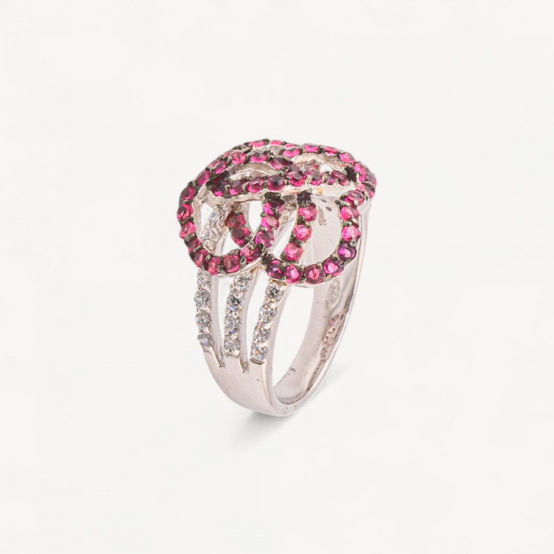 Bague en argent 925 avec zircone MOD.2742 15,5 x 20,4 mm-BAGUES EN ARGENT 925 | Worldofjewel.com