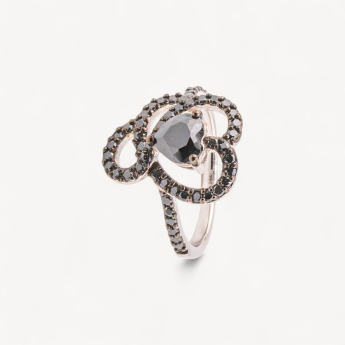 Anillo Joya Plata 925 con Circonitas MOD.2742 16,4x20mm