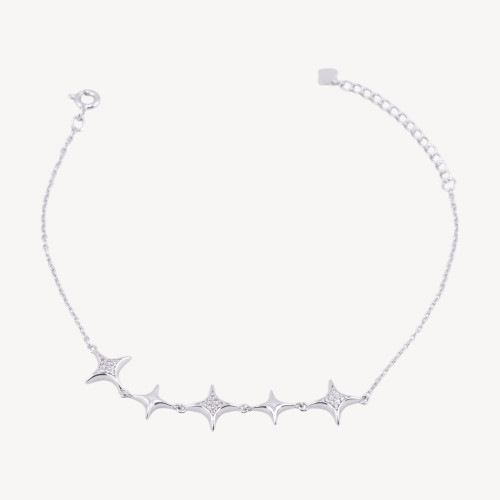 Bracciale In Argento 925 Con Zirconi MOD1566-ΑΣΗΜΙ 925 | Worldofjewel.com