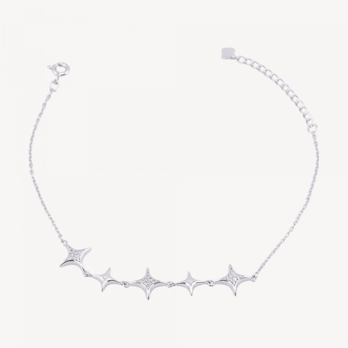 Bracciale In Argento 925 Con Zirconi MOD1566-ΑΣΗΜΙ 925 | Worldofjewel.com