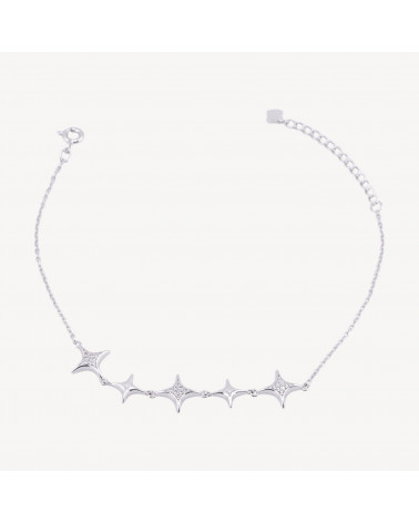 Bracciale In Argento 925 Con Zirconi MOD1566-ΑΣΗΜΙ 925 | Worldofjewel.com