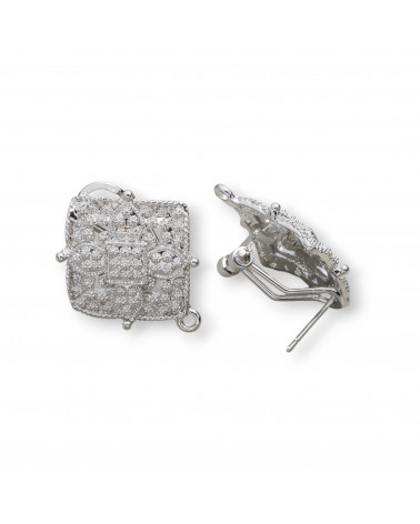 Base Per Orecchini Di Zama A Perno Chiuso Rombo 20x23mm 8 Paia-ZAMA-OHRRINGBASEN | Worldofjewel.com