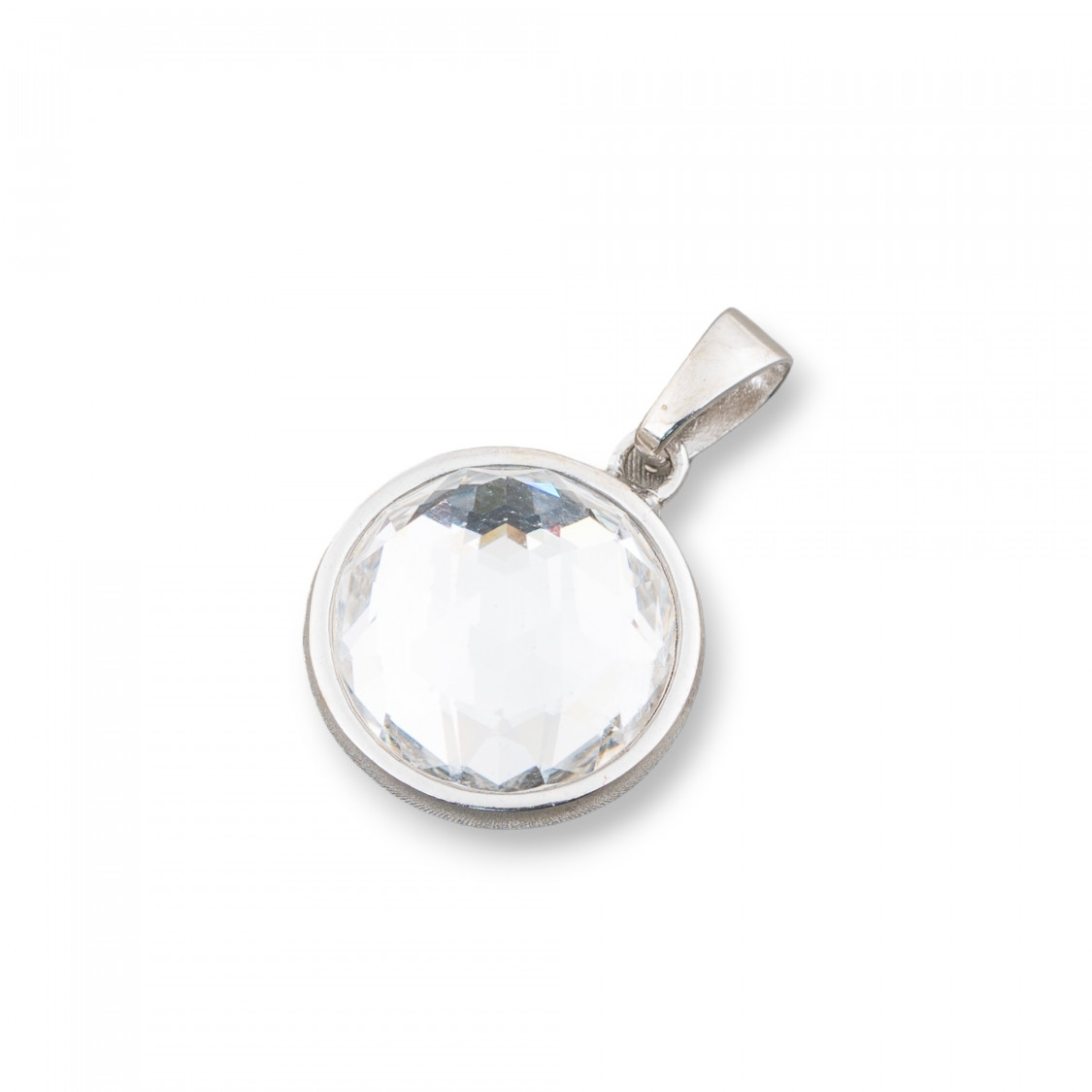 Ciondolo Pendente Di Argento 925 Con Zirconi 14x21mm-ARGENT 925 DESIGN ITALIE | Worldofjewel.com