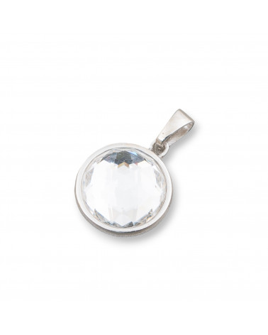 Ciondolo Pendente Di Argento 925 Con Zirconi 14x21mm-ARGENT 925 DESIGN ITALIE | Worldofjewel.com